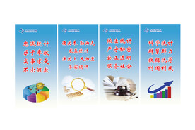 统计系统标语展板