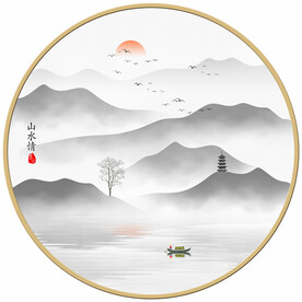 禅意山水画