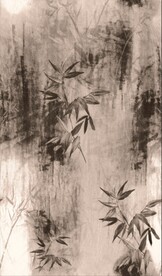 手绘水彩竹子
