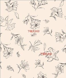 线条花