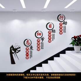 企业楼梯文化墙