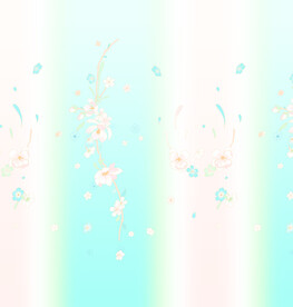 竖条渐变花