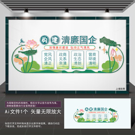 清廉国企文化墙