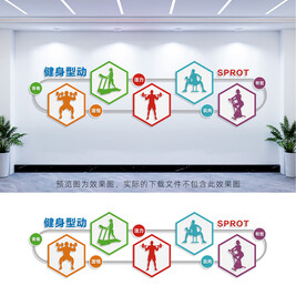 健身房文化墙