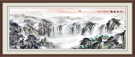 锦绣山河山水画