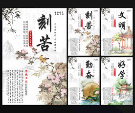 传统文化展板