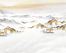 新中式金色山水
