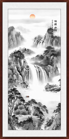 玄关水墨山水画