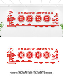 廉洁行医文化墙