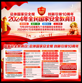 2024年415国家安全日海报