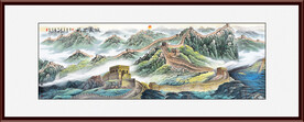长城办公室山水画 