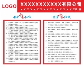 安全质量十条红线
