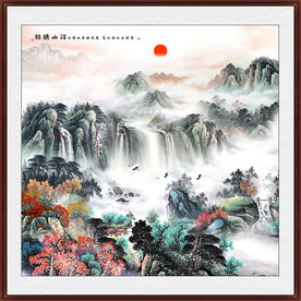 客厅山水装饰画