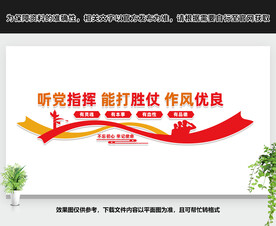 听党指挥能打胜仗作风优良