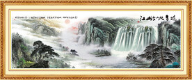 客厅山水装饰画