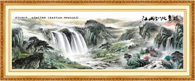 国画山水风景画