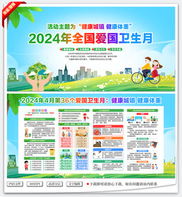 爱国卫生月宣传栏