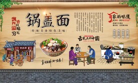 锅盖面背景墙