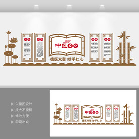中医文化展示展厅墙