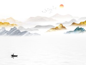 新中式金色山水