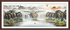 中堂山水画