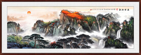 泰山旭日东升泰山日出 