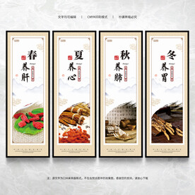 四季养生展板