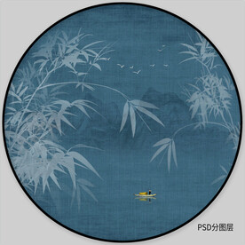 新中式竹子图