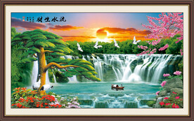 聚宝盆风水画
