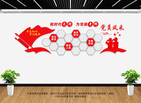 党员风采文化墙