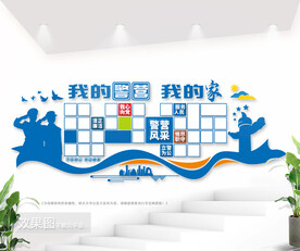 我的警营我的家文化墙