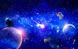 宇宙星球星空背景墙