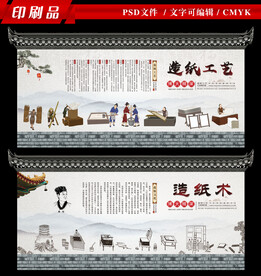 造纸文化墙
