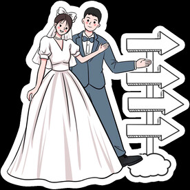 婚礼结婚卡通素材