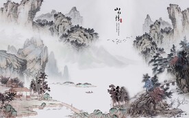 中式水墨山水