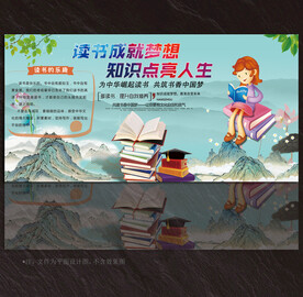 阅读展板