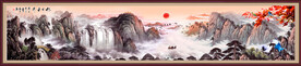 山水画山水风景