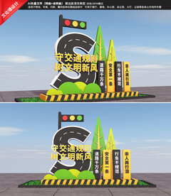 交通安全雕塑