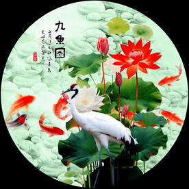 荷花国画荷花