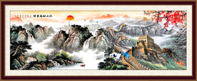 山水画山水风景