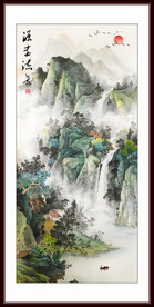 国画玄关山水