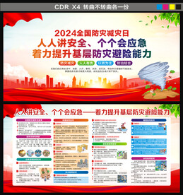 防灾减灾展板