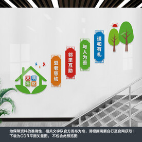 文明社区楼梯文化墙