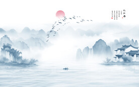 水墨江南图