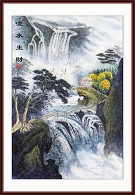 山水装饰风景画