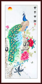 孔雀装饰画