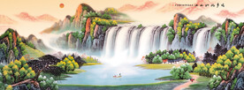 聚宝盆风水画
