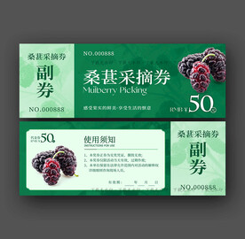 桑葚采摘券