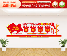 名族团结文化墙