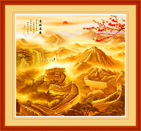 长城风景画 